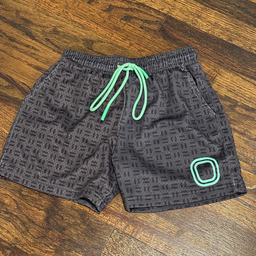 Overtime Boys Black and Grey Mesh Shorts